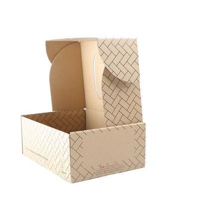 Luxury Brown Cardboard Folding Cake Box
