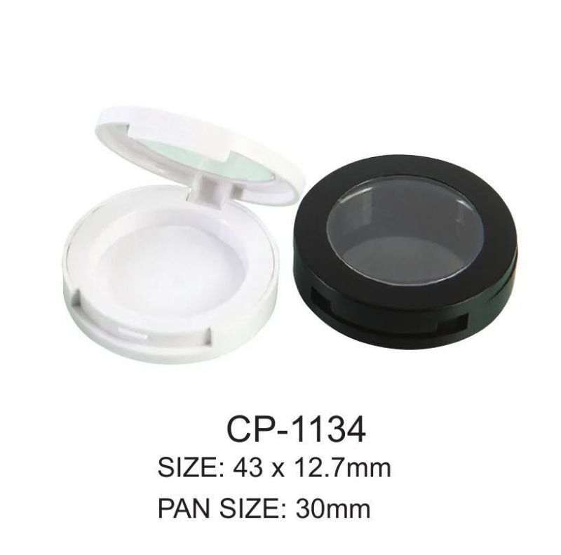 Single Individual Round Plastic Blush Compact Container