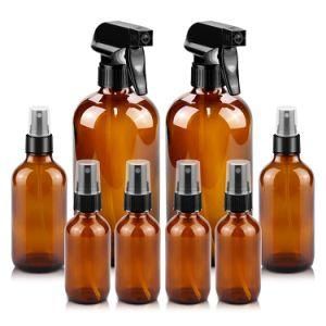Accepted Customization Hot Sale Cosmetic Glass Packaging Dropper Bottle for Essential Oil with Spray and Pump