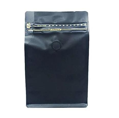 Factory Customized Whosesale Tab Zipper Flat Bottom Bag for Packing Coffee