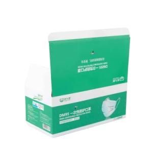 Custom Print Matt Rigid Carton Paper Medical Disposable Face Surgical Mask Packaging Box