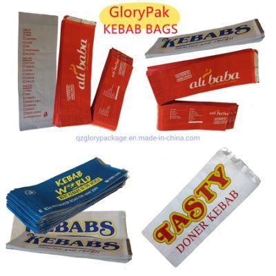 Foil Paper Bag Kebab Bag with Gusset Side Kebab Bag