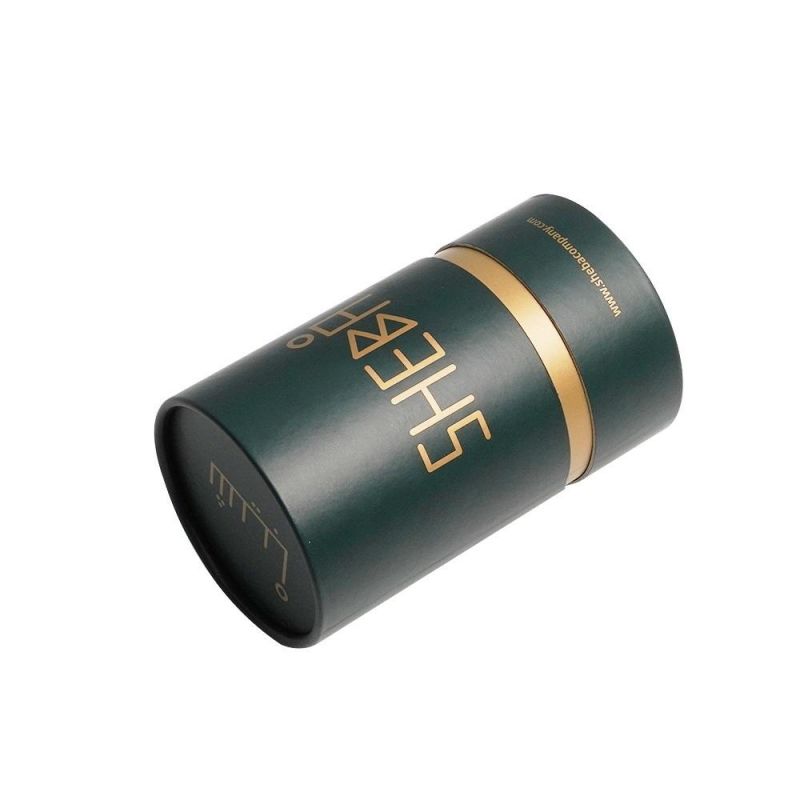 Firstsail Eco Friendly Empty Glass Candle Shipping Box Packaging Luxury Custom Gift Bottle Essential Oil Round Paper Tube with EVA Foam