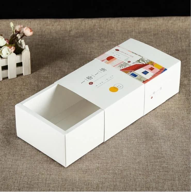 Custom Simple Drawer Box Food Gift paper Packaging Box with Printing