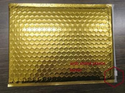 Metallic Shipping Bag Custom Printed Black Rose Gold Poly Bubble Mailers Padded Envelopes