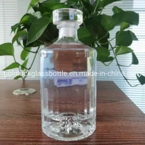 Super Flint 500ml Round Empty Tequila/Liqueur/Whisky Volcano Bottom Design Glass Bottle