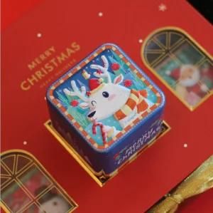 Factory High Quality Squarecookie Tin Can Wholesale Cake Tin Box Container for Biscuit Packaging