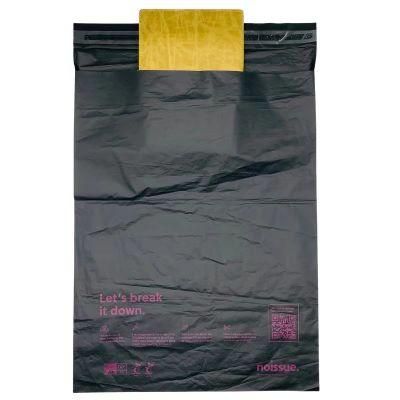 Custom Logo White Packaging Environmentally Friendly Pouch Biodegradable Clothing Bag
