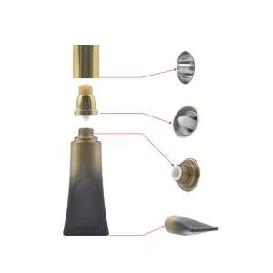 45ml Transparent Cap Lotion Bottle Cosmetic Tube PE Packaging Plastic.
