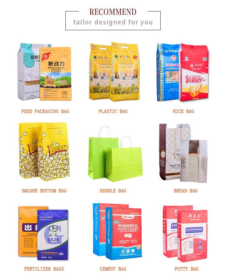 Custom Attractive Printing Moistureproof Plastic Rice Packing Bag for 1kg 2kg 5kg