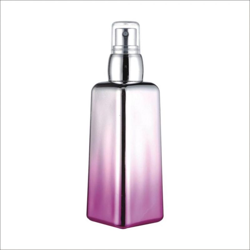 100ml Gradient Can Customize Coating Perfume Bottle UV Metalization Glass Bottle