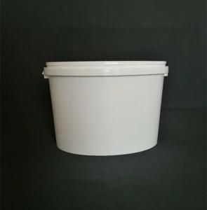 6L White Plastic Pail Food Grade Paint Pail / Container / Drum with Airtight Lid