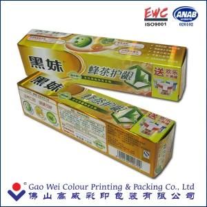 Custom Printed Package Paper Boxes for Toothpaste Free Sample Cardboard Box