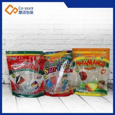 Transparent Plastic Sugar Snack Food Packaging Bag Customize