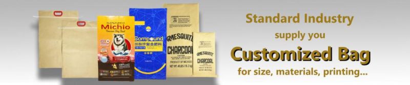 Recyclable Corn Wheat Flour Food 25kg Kraft Paper Internal External Valve Bag Starch Flour Sack Bag Wholesale Bag