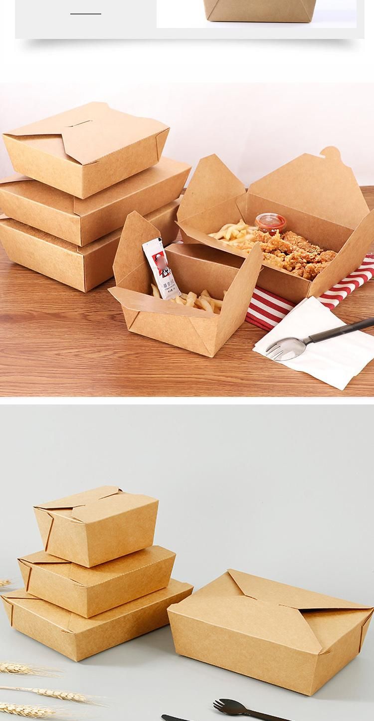 Custom Food Grade Take Away Food Packaging Lunch Box