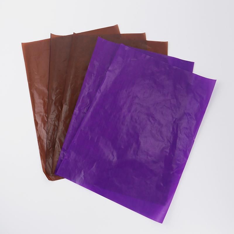 17GSM 50*50cm Purple Calendered Custom Wrapping Tissue Paper