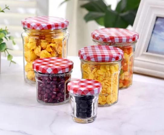 200ml Glass Jam Jar with Metal Lid for Food