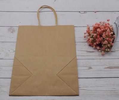 Kraft Paper Bag Tote Bag Custom Takeaway Packaging Bag Gift Packaging Bag Clothing Store Bag Custom Printed Logo