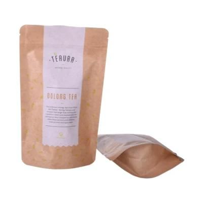 High Quality Food Moistureproof Stand up Kraft Paper Bag