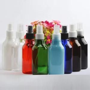 200ml Pet Plastic Long Neck Square Shape Cosmetic Mist Spray Bottle