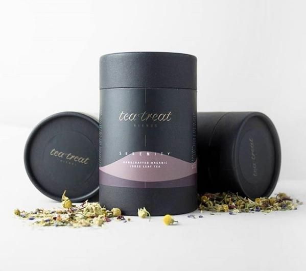 Organic Loose Leaf Herbal Tea Cylinder Kraft Paper Tube