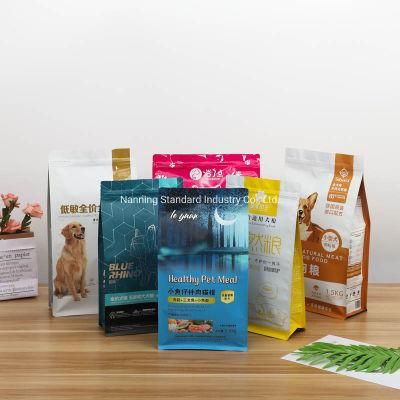 5kg 10kg 25kg 50kg Europe Standard BOPP Film Laminated Cat Animal Bird Dog Feed Bags BOPP Woven PP Feed Packaging Bag