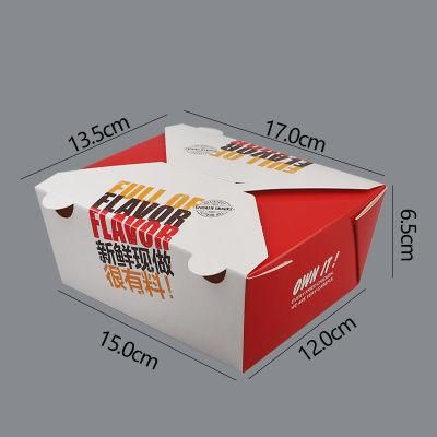 Wholesale Custom Printed Fried French Chips Paper Box Restaurant Roast Chicken Kfc Fast Food Packaging