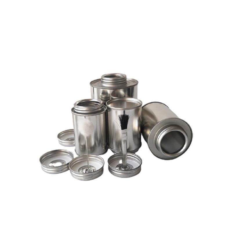 Chinese Manufacturers Free Sample Small Size 4oz Screw Top Tin Can for PVC Solvent Cement