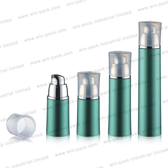 Winpack Custom Painting Green Lotion PP Airless Bottle for Cosmetic 15ml 30ml 50ml
