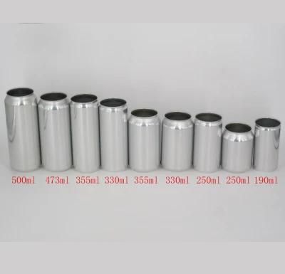 Wholesale Food Grade 250ml Metal Round Aluminum Custom Beer Cans Soft Drink Coke Can