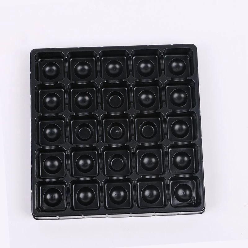 Disposable Food Grade PP Plastic Tray Insert Chocolate Box Plastic Blister Chocolate Tray for Chocolate
