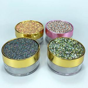 Customized Salable Face Loose Powder Luxury Private Design Metalized Can Jar