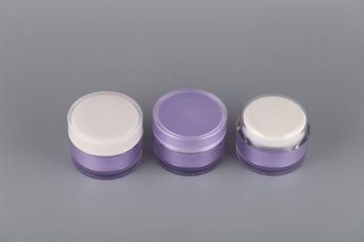 15ml 30ml 50ml Acrylic Jar Cream Jar Cosmetic Packaging Acrylic Double Wall Cream Glass Jar