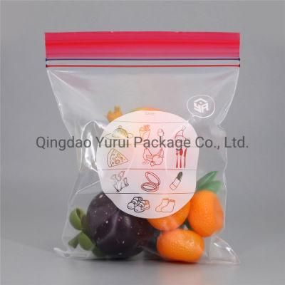 Plastic PE Zipper Freezer Bags Reusable Food Storage Biodegradable Ziplock Bags