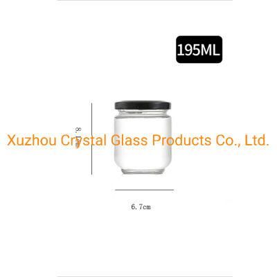 Customize 195 Ml Free Samples Glass Pickles Jar with Metal Screw Cap