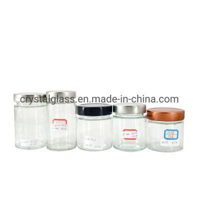Airtight Square Glass Food Storage Jar Honey Pickles Packing Container 500ml 350ml