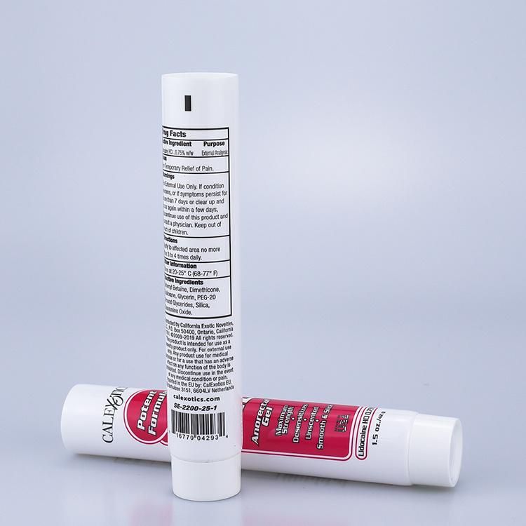 China Factory Cosmetic Hoses Packaging for Sunscreen Body Lotion Plastic Tube