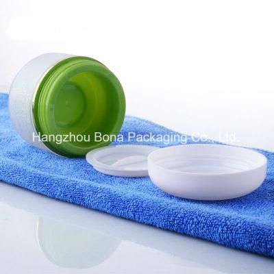 100g Clear Matte Finish Round PP Double Wall Cosmetic Jar