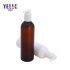 Frosted Amber Pet Plastic Cosmetic Skincare Packaging Shampoo Bottles Lotion Pump Bottle 350ml