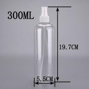 300ml Big Size Pet Plastic Square Shoulder Cosmetic Packaging Fine Mist Sprayer Pump Bottle