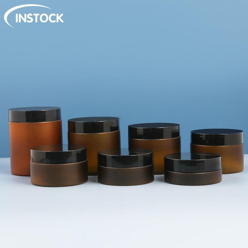 Customed White Pet 50/80/100/120/150/200/250ml Empty Cosmetic Plastic Containers Eye Face Cream Jars Skincare Cosmetic Packaging Portable Body Cosmetic Jars