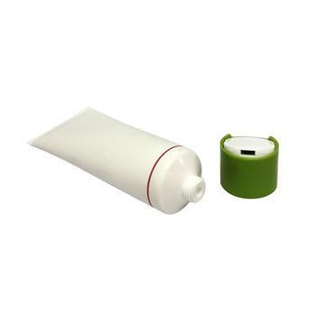 High Quality White Plastic Cosmetic Tube with Disc Top Cap 100ml