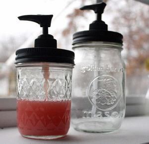 Mason Jar with Soap Dispenser