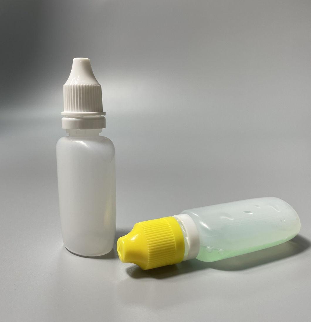 Plastic Oval E Liquid Medicine Squeeze Empty Eye Dropper Bottle