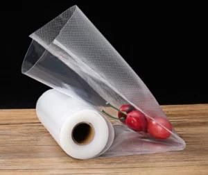 Vacuum Food Bag, Rhombus or DOT Embossed for 99.99% Vacuum, Longer Shelf Time for Meat or Fresh Vegetable/Food