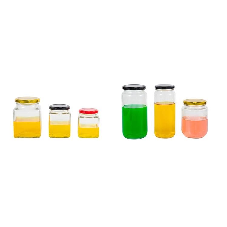 400ml 13 Oz Food Packaging Jar Hexagon Honey Glass Jar with Lid