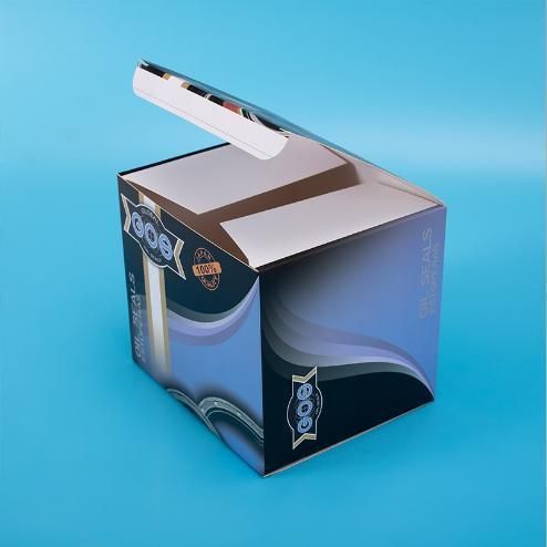 Customized Oil Seal Piston Color Box Cowhide Corrugated Printed Auto Parts Printing and Packaging Carton Cylinder Gasket Repair Kraft Package Thickened Packing