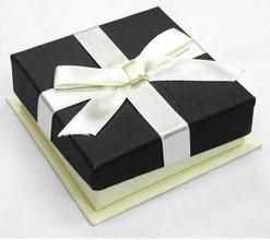 Rigid Two Pieces Jewelry Paper Packaging Box with Ribbon Flower