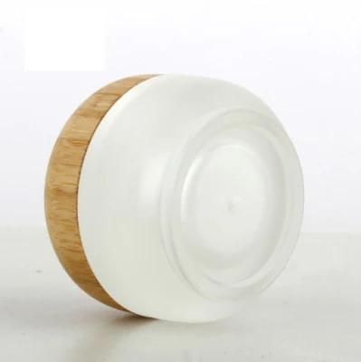 15g Bamboo Lid Plastic Cosmetic Cream Jar Packaging Container